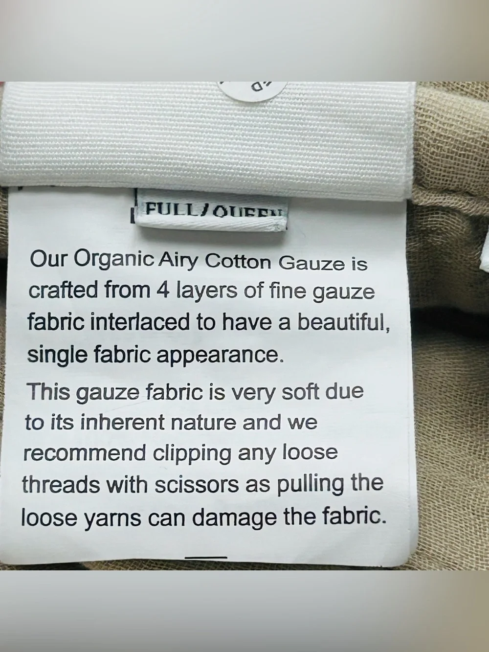 NWOT QUINCE Organic Airy Gauze Dream Quilt Full/Queen Dune 0082